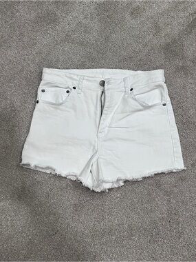 Dillards Copper Key Women's White Denim Cutoff Shorts